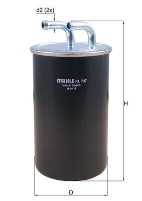 filtru combustibil KL 737 KNECHT - Filtru combustibil/carcasa