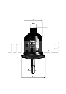 filtru combustibil KL 749 KNECHT - Filtru combustibil/carcasa filtru combustibil KL 749 KNECHT - Filtru combustibil/carcasa