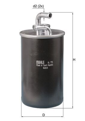 filtru combustibil KL 775 KNECHT - Filtru combustibil/carcasa