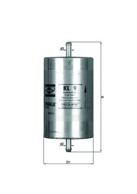 filtru combustibil KL 9 KNECHT - Filtru combustibil/carcasa filtru combustibil KL 9 KNECHT - Filtru combustibil/carcasa