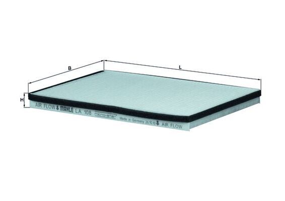 Filtru, aer habitaclu LA 108 KNECHT - Filtru aer habitaclu Filtru, aer habitaclu LA 108 KNECHT - Filtru aer habitaclu