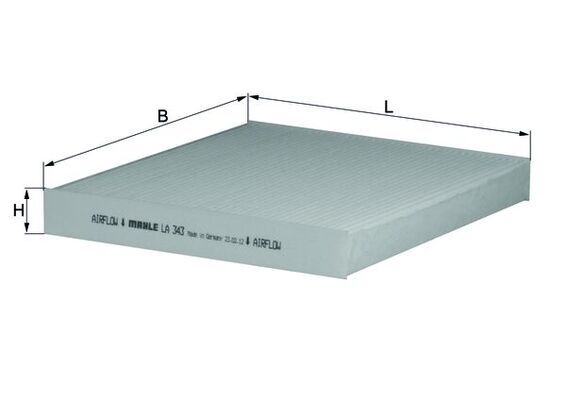 Filtru, aer habitaclu LA 343 KNECHT - Filtru aer habitaclu