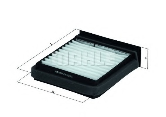 Filtru, aer habitaclu LA 376 KNECHT - Filtru aer habitaclu