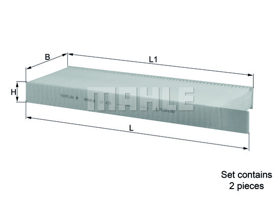 Filtru, aer habitaclu LA 428/S KNECHT - Filtru aer habitaclu Filtru, aer habitaclu LA 428/S KNECHT - Filtru aer habitaclu