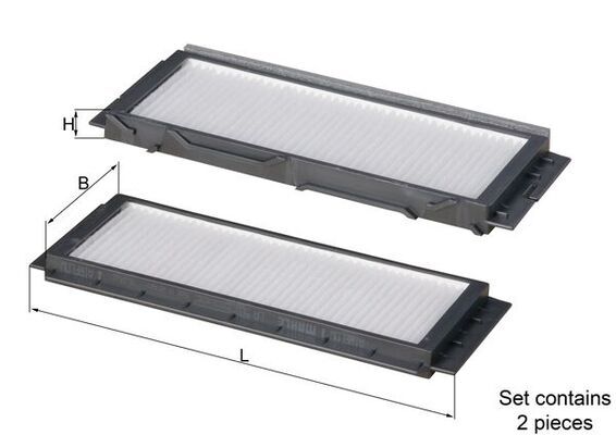 Filtru, aer habitaclu LA 501/S KNECHT - Filtru habitaclu