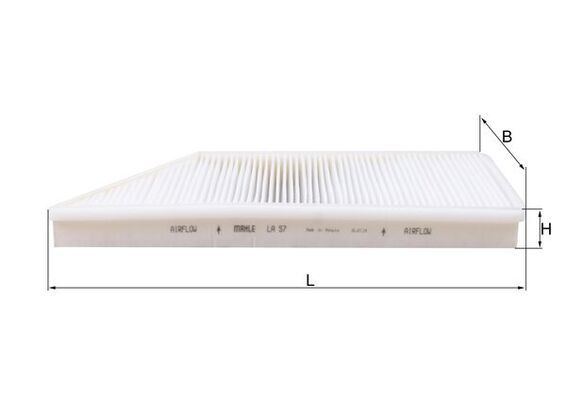 Filtru, aer habitaclu LA 57 KNECHT - Filtru aer habitaclu Filtru, aer habitaclu LA 57 KNECHT - Filtru aer habitaclu