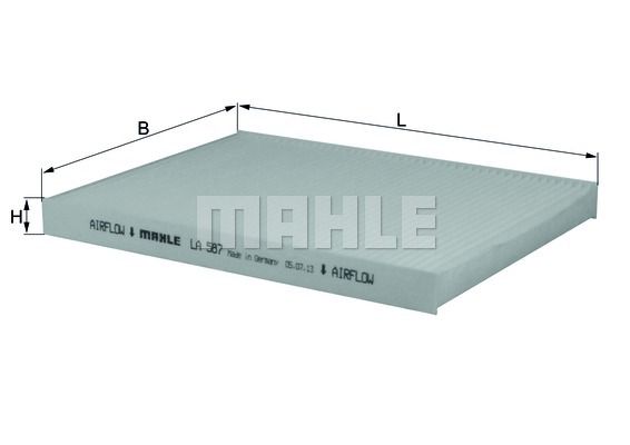 Filtru, aer habitaclu LA 587 KNECHT - Filtru aer habitaclu Filtru, aer habitaclu LA 587 KNECHT - Filtru aer habitaclu