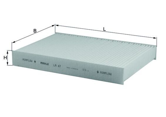 Filtru, aer habitaclu LA 87 KNECHT - Filtru aer habitaclu Filtru, aer habitaclu LA 87 KNECHT - Filtru aer habitaclu
