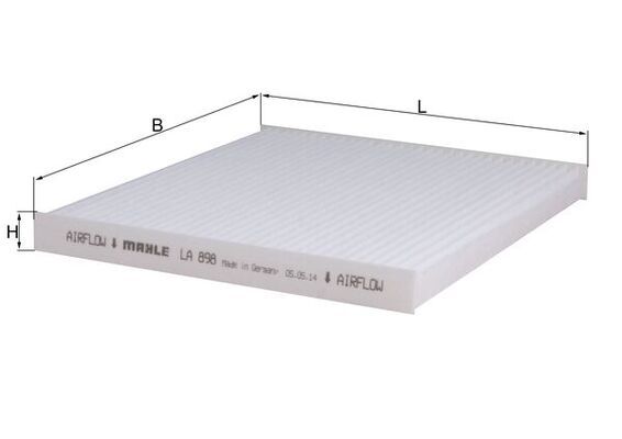 Filtru, aer habitaclu LA 898 KNECHT - Filtru aer habitaclu
