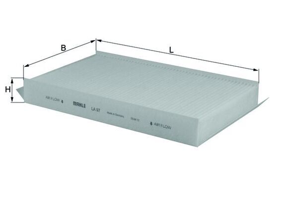 Filtru, aer habitaclu LA 97 KNECHT - Filtru habitaclu