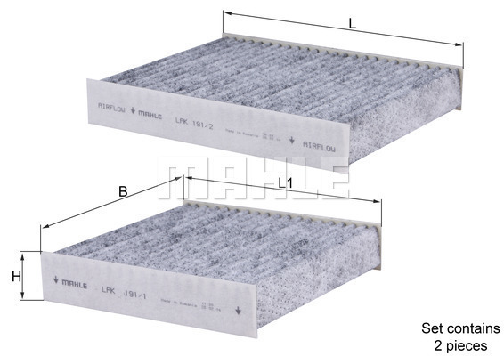 Filtru, aer habitaclu LAK 191/S KNECHT - Filtru aer habitaclu