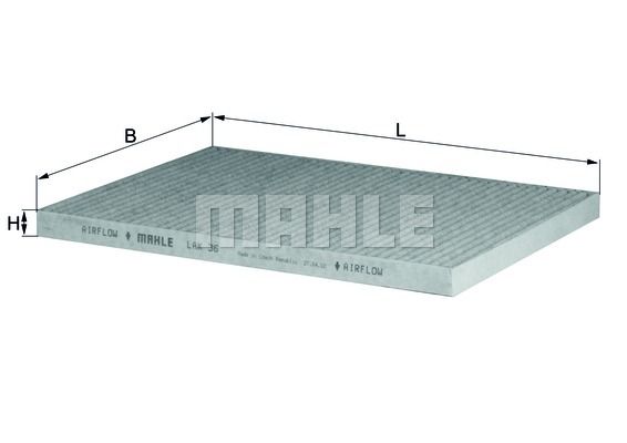 Filtru, aer habitaclu LAK 36 KNECHT - Filtru aer habitaclu