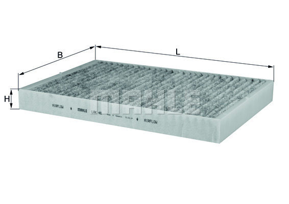 Filtru, aer habitaclu LAK 46 KNECHT - Filtru aer habitaclu