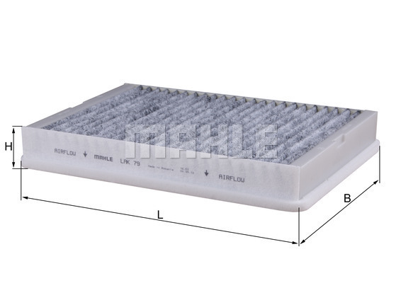 Filtru, aer habitaclu LAK 79 KNECHT - Filtru aer habitaclu