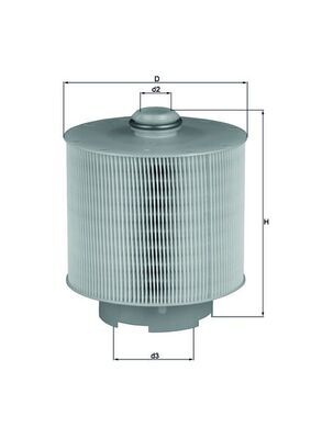 Filtru aer LX 1006/1D KNECHT - Filtru aer/ carcasa