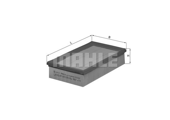 Filtru aer LX 105 KNECHT - Filtru aer/ carcasa Filtru aer LX 105 KNECHT - Filtru aer/ carcasa
