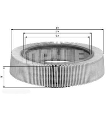 Filtru aer LX 114 KNECHT - Filtru aer/ carcasa