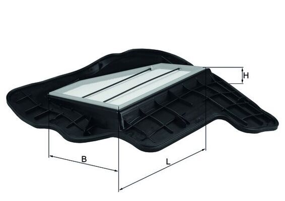Filtru aer LX 1685/5 KNECHT - Filtru aer/ carcasa