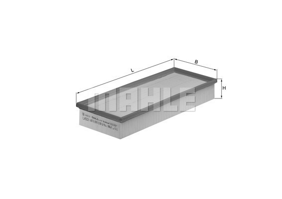 Filtru aer LX 521 KNECHT - Filtru aer/ carcasa Filtru aer LX 521 KNECHT - Filtru aer/ carcasa