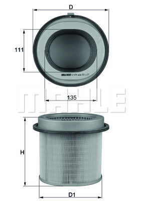 Filtru aer LX 670 KNECHT - Filtru aer/ carcasa Filtru aer LX 670 KNECHT - Filtru aer/ carcasa