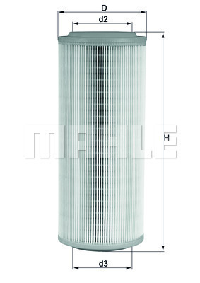 Filtru aer LX 855 KNECHT - Filtru aer/ carcasa