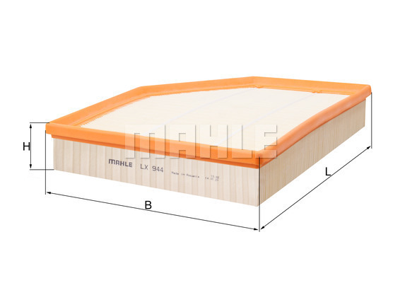 Filtru aer LX 944 KNECHT - Filtru aer/ carcasa