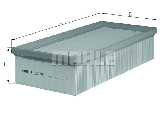 Filtru aer LX 979 KNECHT - Filtru aer/ carcasa