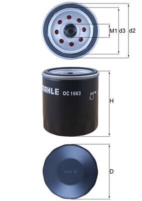 Filtru ulei OC 1063 KNECHT - Filtru ulei Filtru ulei OC 1063 KNECHT - Filtru ulei