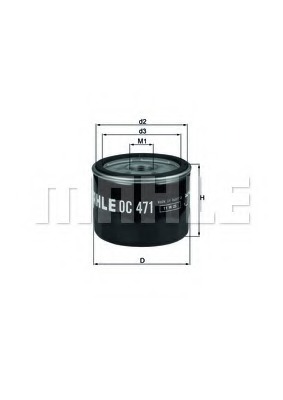 Filtru ulei OC 471 KNECHT - Filtru ulei