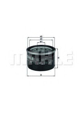 Filtru ulei OC 607 KNECHT - Filtru ulei