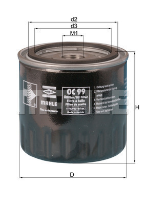Filtru ulei OC 99 KNECHT - Ungere Filtru ulei OC 99 KNECHT - Ungere