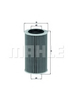 Filtru ulei OX 384D KNECHT - Filtru ulei