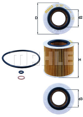Filtru ulei OX 387D KNECHT - Ungere Filtru ulei OX 387D KNECHT - Ungere