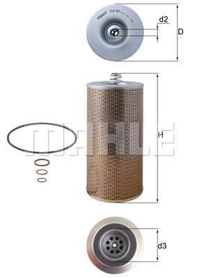Filtru ulei OX 69D KNECHT - Ungere Filtru ulei OX 69D KNECHT - Ungere