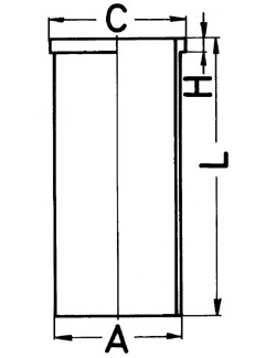 Camasa cilindru 89342190 KOLBENSCHMIDT - Bloc motor Camasa cilindru 89342190 KOLBENSCHMIDT - Bloc motor