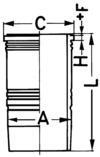 Camasa cilindru 89390110 KOLBENSCHMIDT - Bloc motor Camasa cilindru 89390110 KOLBENSCHMIDT - Bloc motor