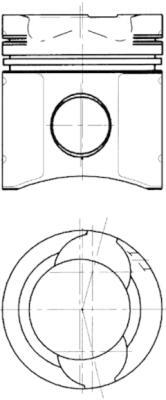 Piston 90583600 KOLBENSCHMIDT - Ansamblu piston Piston 90583600 KOLBENSCHMIDT - Ansamblu piston
