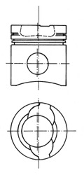 Piston 90585600 KOLBENSCHMIDT - Ansamblu piston Piston 90585600 KOLBENSCHMIDT - Ansamblu piston