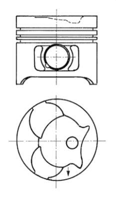 Piston 91372620 KOLBENSCHMIDT - Ansamblu piston
