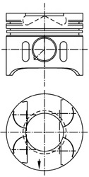 Piston 97482610 KOLBENSCHMIDT - Ansamblu piston Piston 97482610 KOLBENSCHMIDT - Ansamblu piston