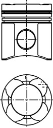 Piston 99331600 KOLBENSCHMIDT - Arbore cotit, angrenare Piston 99331600 KOLBENSCHMIDT - Arbore cotit, angrenare