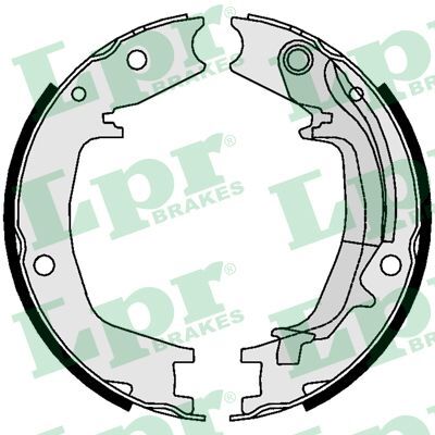 Set saboti frana, frana de mana 01062 LPR - Frana tambur
