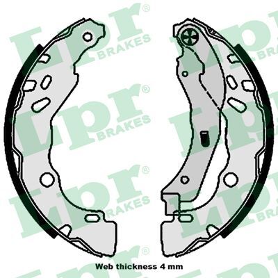 Set saboti frana 01109 LPR - Material frictiune sabot frana/ sabot frana Set saboti frana 01109 LPR - Material frictiune sabot frana/ sabot frana