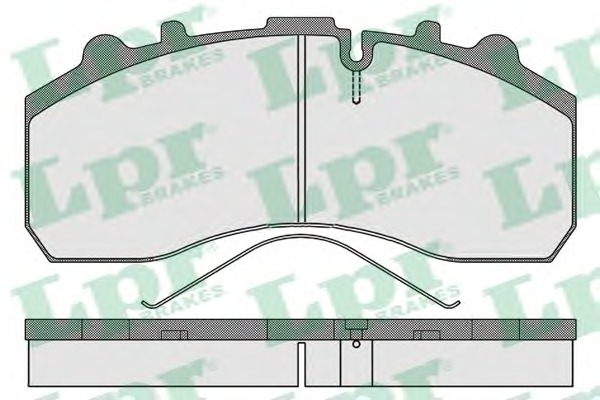set placute frana,frana disc 05P1173 LPR - Frana disc