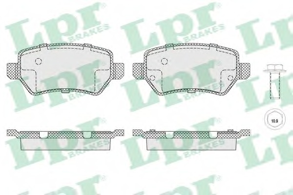 set placute frana,frana disc 05P1650 LPR - Frana disc set placute frana,frana disc 05P1650 LPR - Frana disc