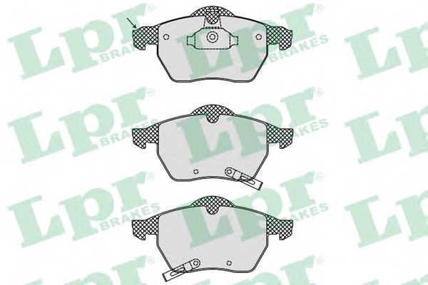 set placute frana,frana disc 05P812 LPR - Frana disc