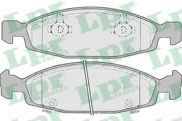 set placute frana,frana disc 05P840 LPR - Frana disc