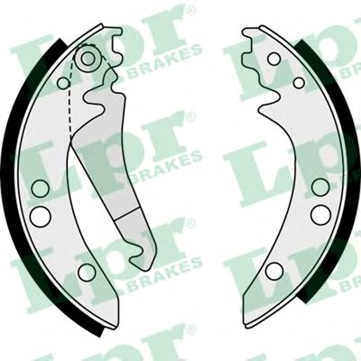 Set saboti frana 08410 LPR - Material frictiune sabot frana/ sabot frana Set saboti frana 08410 LPR - Material frictiune sabot frana/ sabot frana
