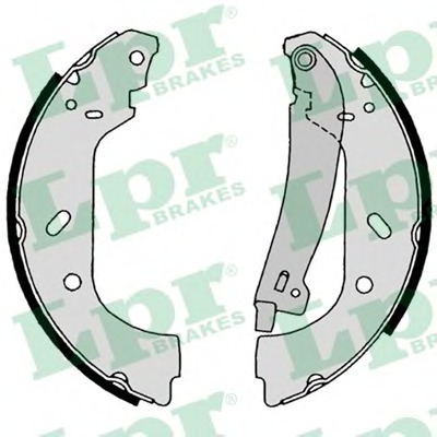 Set saboti frana 08640 LPR - Material frictiune sabot frana/ sabot frana Set saboti frana 08640 LPR - Material frictiune sabot frana/ sabot frana