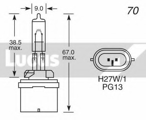 Bec, proiector ceata LLB880 LUCAS ELECTRICAL - Iluminari auxiliare / elemente Bec, proiector ceata LLB880 LUCAS ELECTRICAL - Iluminari auxiliare / elemente